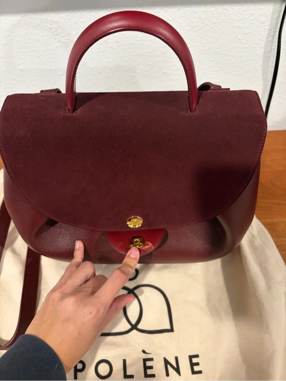 Polene Numero Un in burgundy